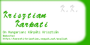 krisztian karpati business card